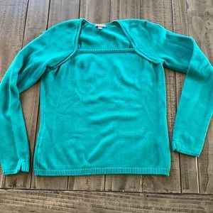 Ann Taylor aqua sweater